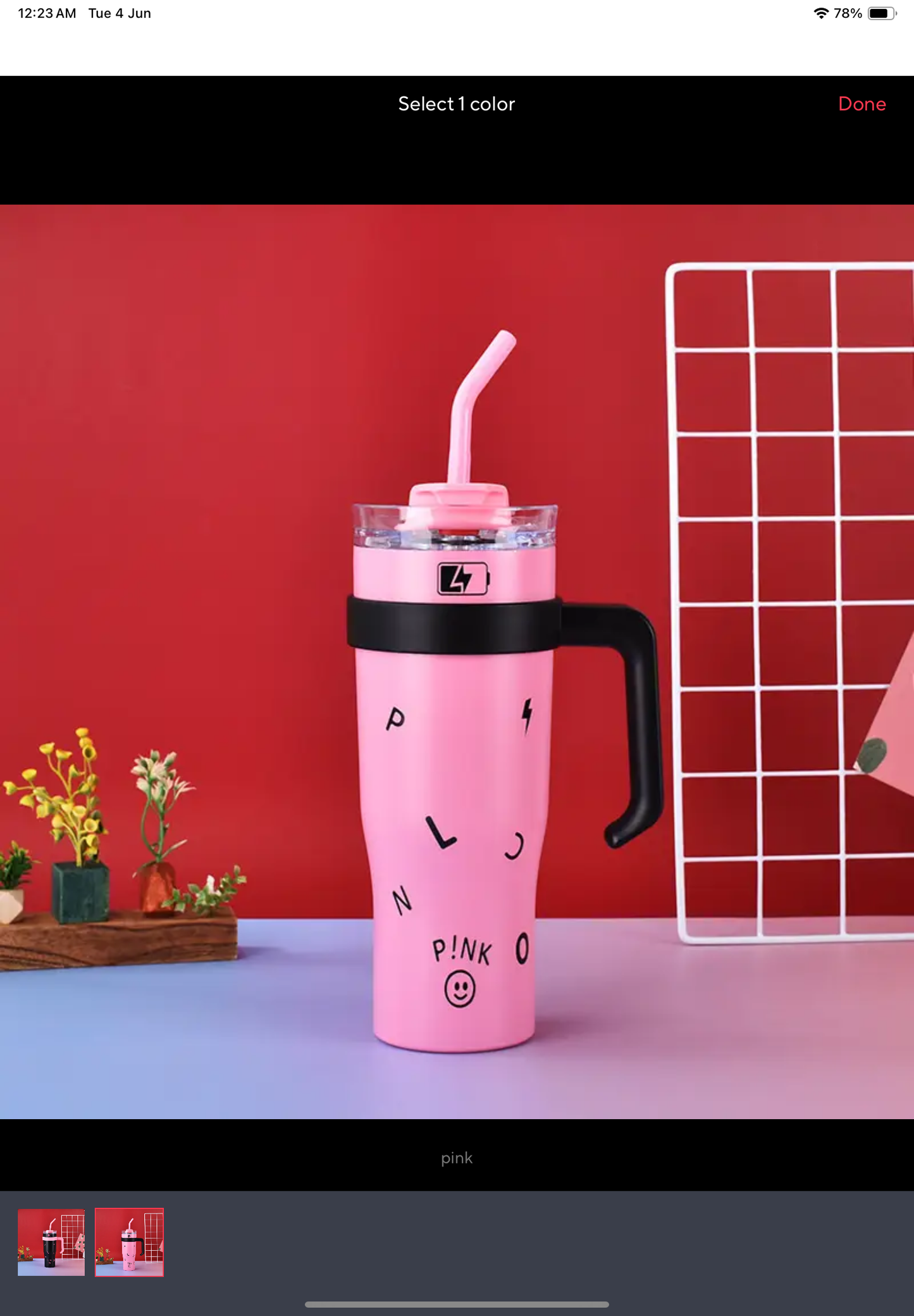 40 OZ Tumbler with Handle and Straw Lid, Insulated Reusable Stainless Steel Travel Mug Keeps Drinks Cold up to 34 Hours