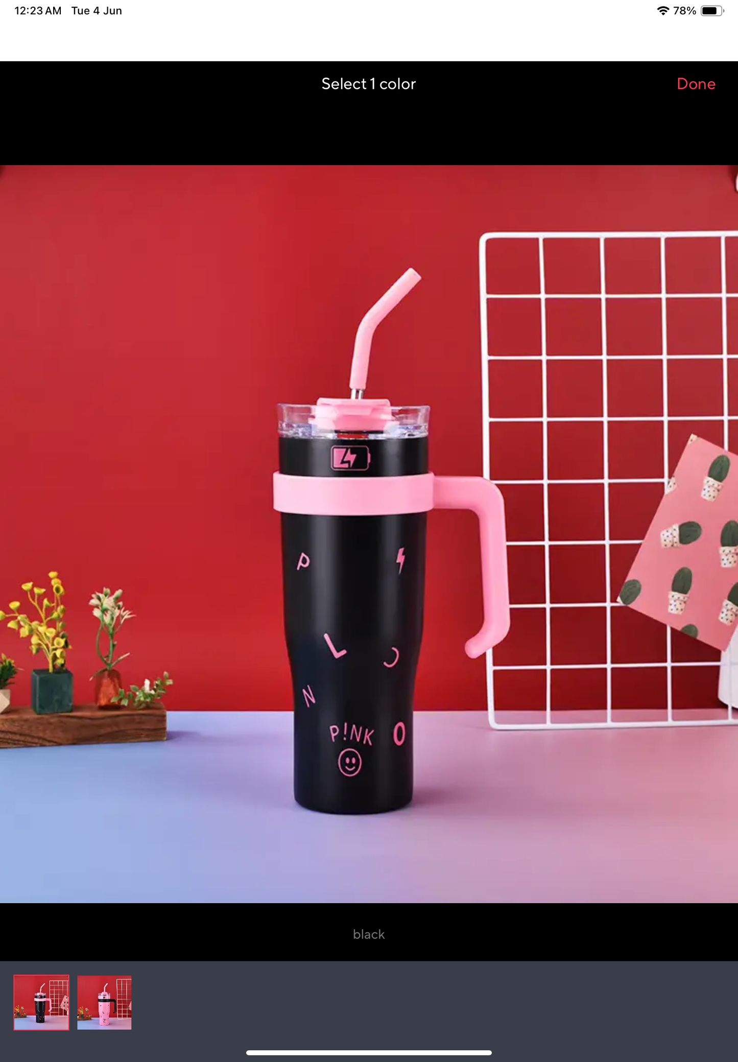 40 OZ Tumbler with Handle and Straw Lid, Insulated Reusable Stainless Steel Travel Mug Keeps Drinks Cold up to 34 Hours
