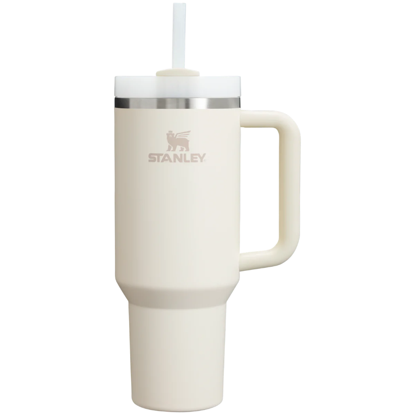 Premium Stanley-Quencher H2.0 Flowstate Stainless Steel 40 OZ Vacuum Insulated Cup, Tumbler, Mug with Lid -Stainless Steel - BPA free