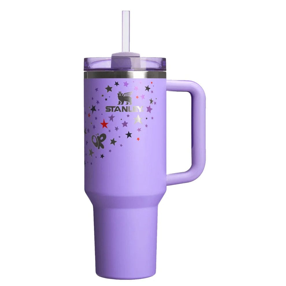 Premium Stanley-Quencher H2.0 Flowstate Stainless Steel 40 OZ Vacuum Insulated Cup, Tumbler, Mug with Lid -Stainless Steel - BPA free
