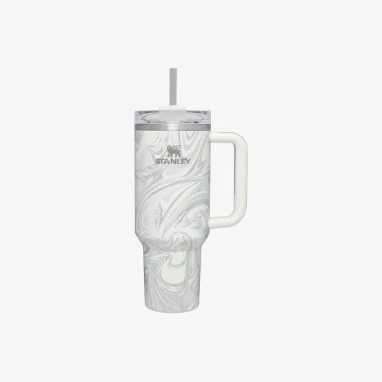 Premium Stanley-Quencher H2.0 Flowstate Stainless Steel 40 OZ Vacuum Insulated Cup, Tumbler, Mug with Lid -Stainless Steel - BPA free