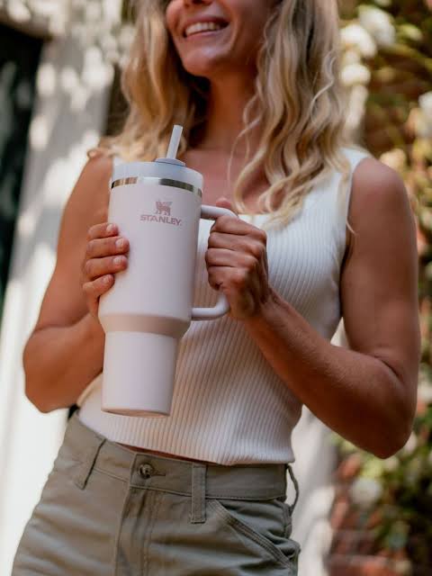 Premium Stanley-Quencher H2.0 Flowstate Stainless Steel 40 OZ Vacuum Insulated Cup, Tumbler, Mug with Lid -Stainless Steel - BPA free